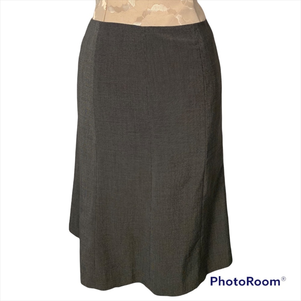 Calvin Klein Size 6 Gray/Black Career Work Skirt NWT